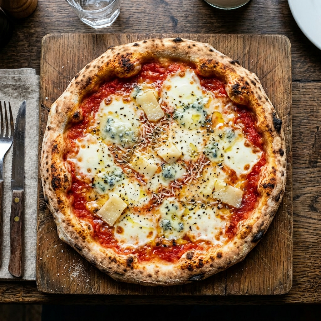 Pizza Blanche 4 Fromages